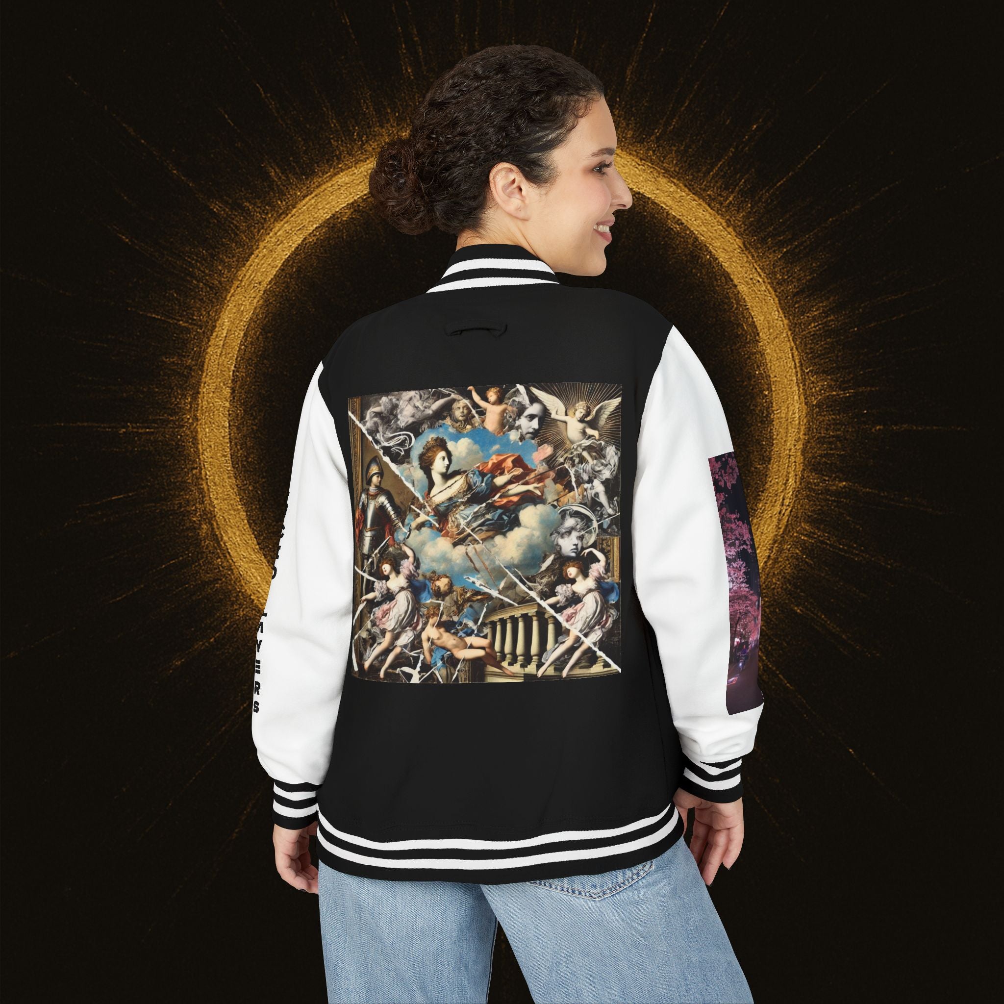 Chaotic Reverence Letterman Jacket – Lucid Layers
