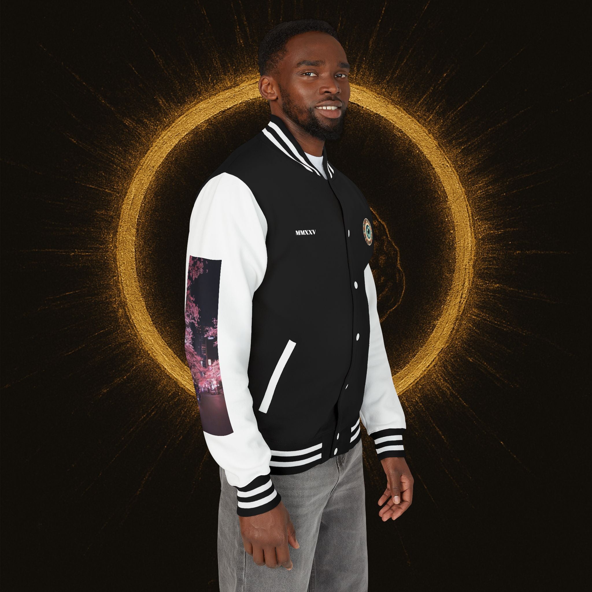 Chaotic Reverence Letterman Jacket – Lucid Layers